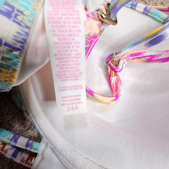 Victoria's Secret Swim The Midi Beach Bandeau with removable straps Size 34A - Picture 9 of 9